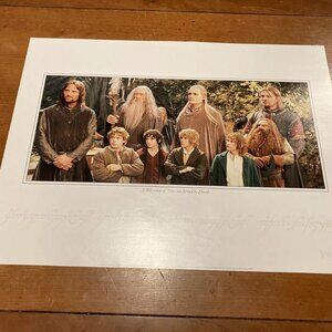 Lord of the Rings Fellowship Of The Ring Lithograph Formed By Elrond - Fan Club